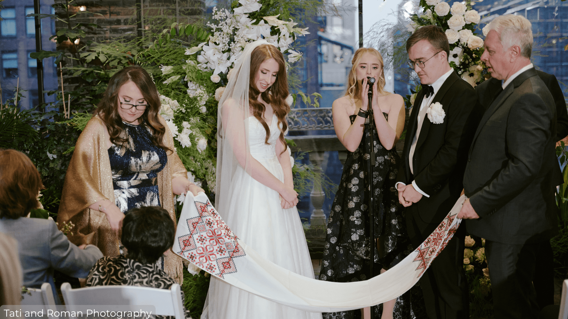 Wedding Ceremony with Bride and Groom